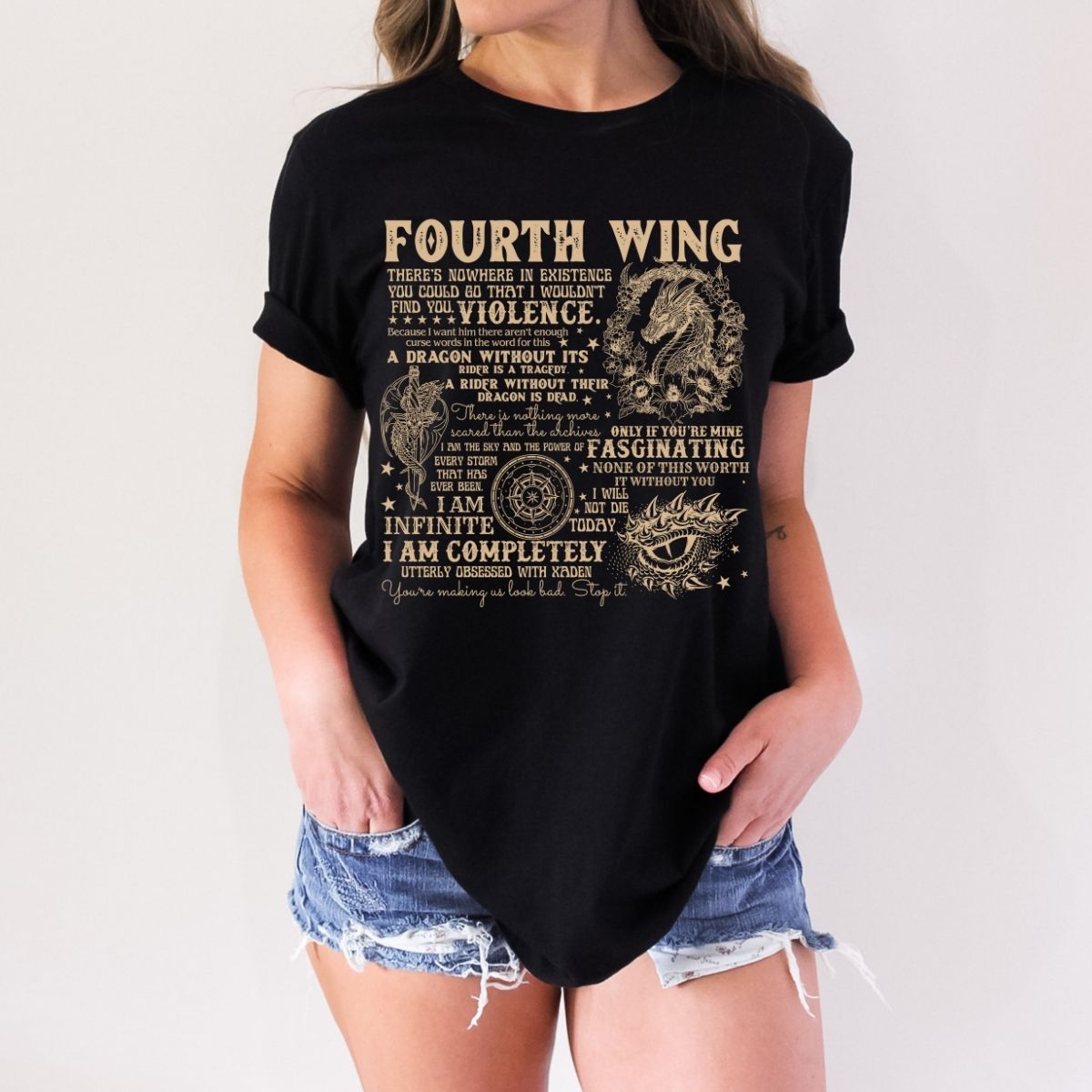 Fourth Wing Quotes | T-Shirt