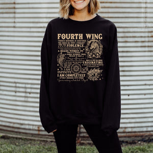 Fourth Wing Quotes | Crewneck Sweatshirt