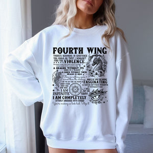 Fourth Wing Quotes | Crewneck Sweatshirt