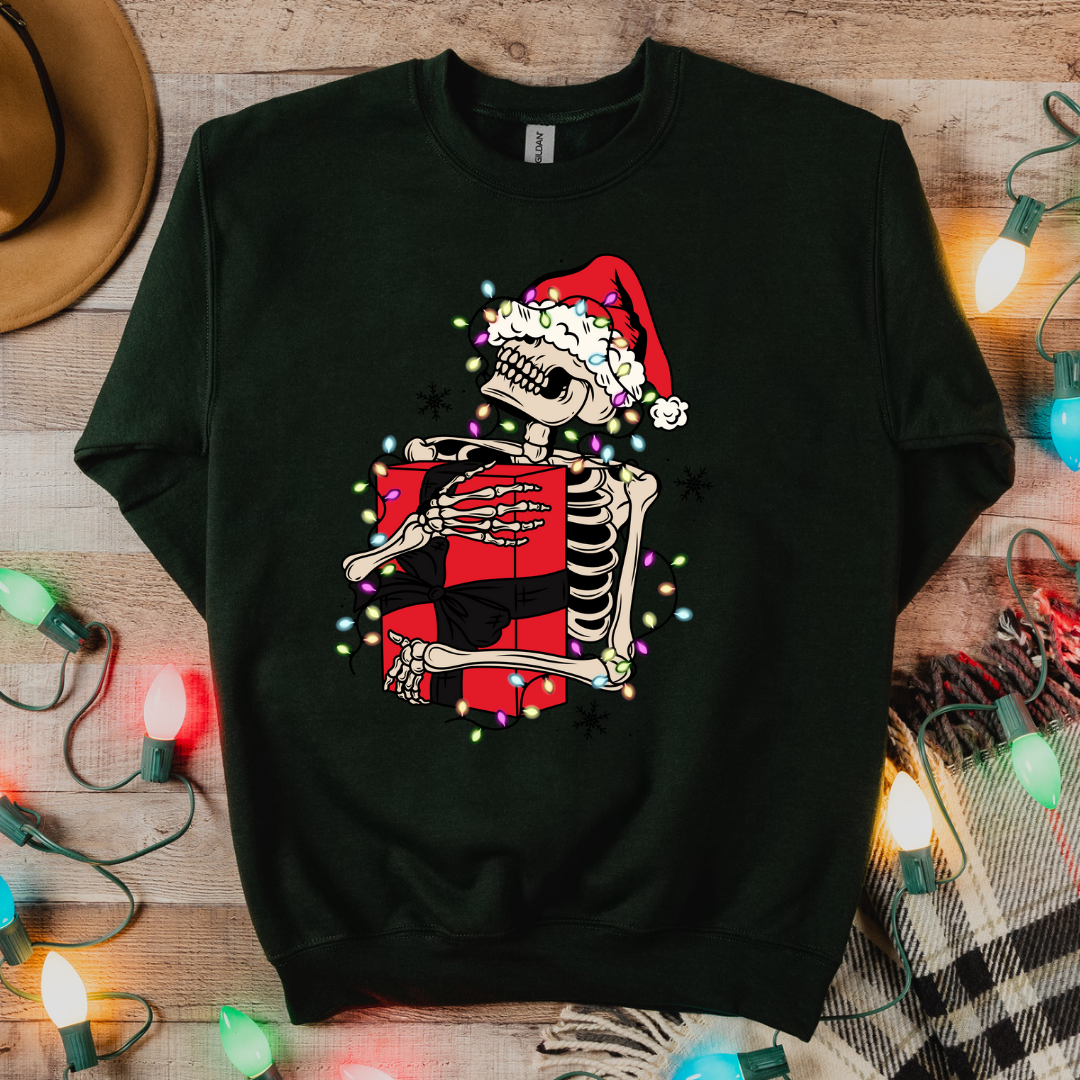 Christmas Skeleton Present