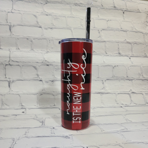 Buffalo Plaid Tumbler