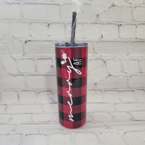 Buffalo Plaid Tumbler