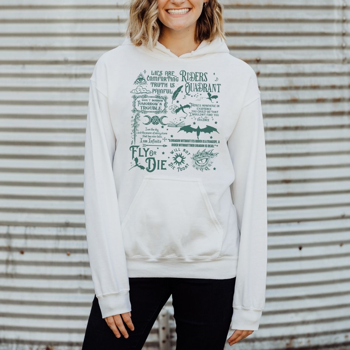 Rider's Quadrant Quotes | Hooded Sweatshirt