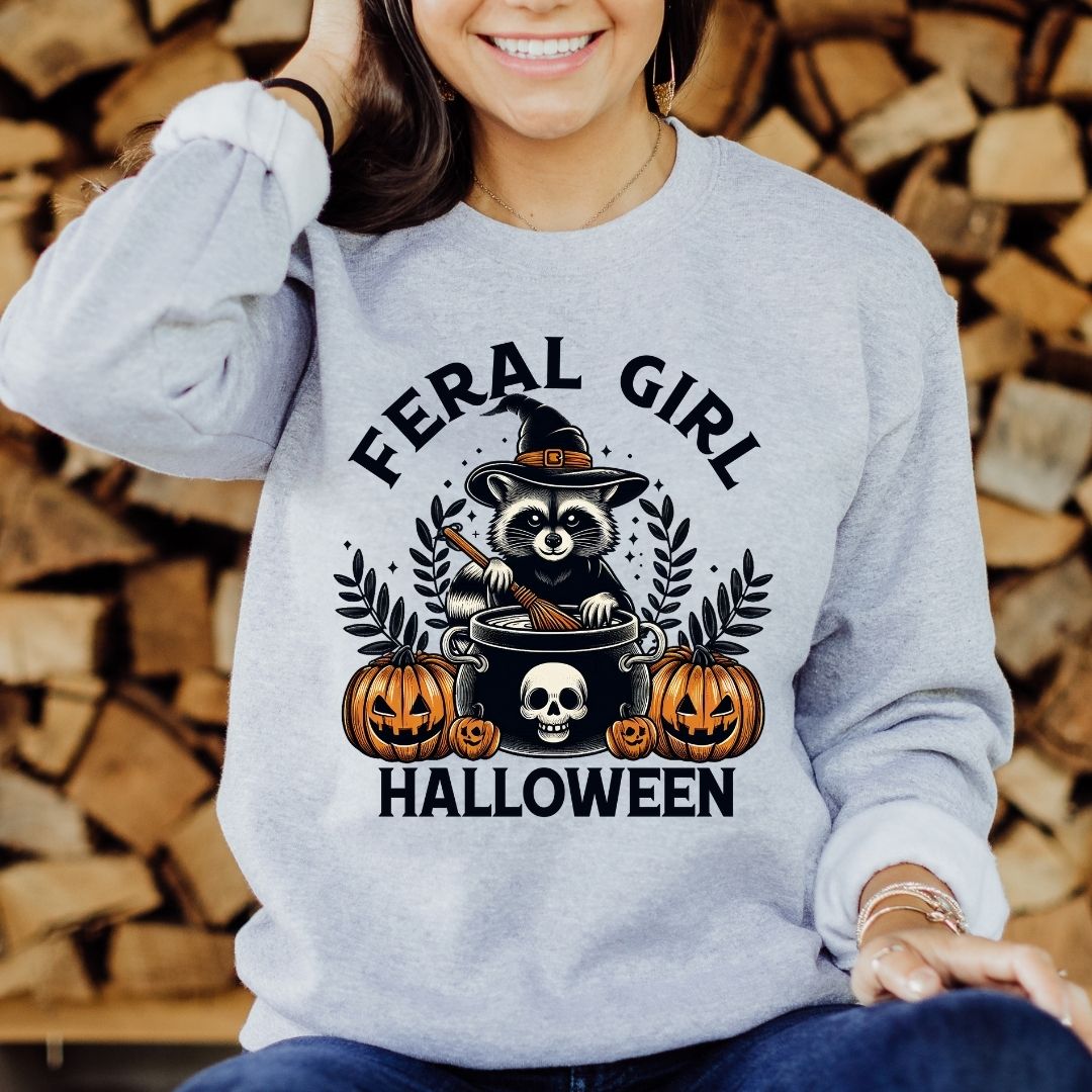 Adult Grey Crewnecks - Halloween Themed