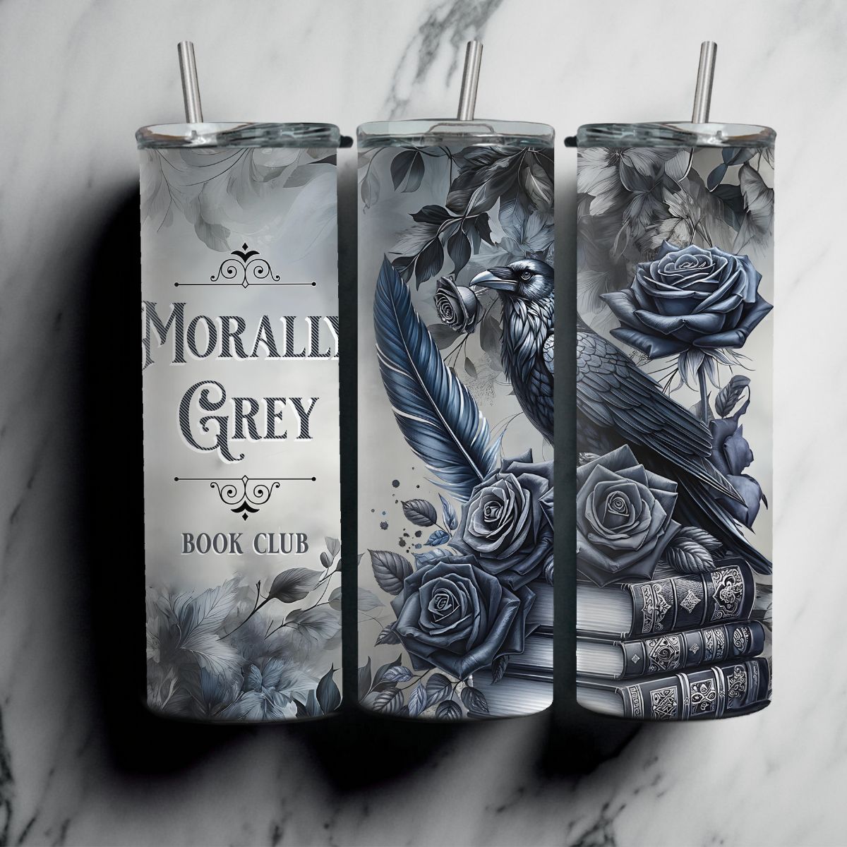 Raven Morally Grey Book Club | 20oz. Tumbler