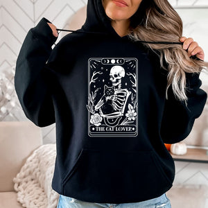 Skeleton Cat Lover Tarot Hoodie