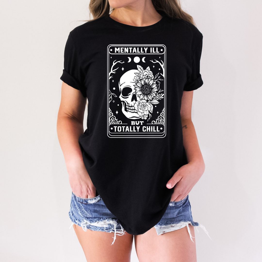 Skeleton Totally Chill Tarot T-Shirt