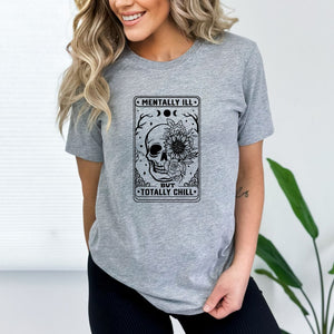 Skeleton Totally Chill Tarot T-Shirt