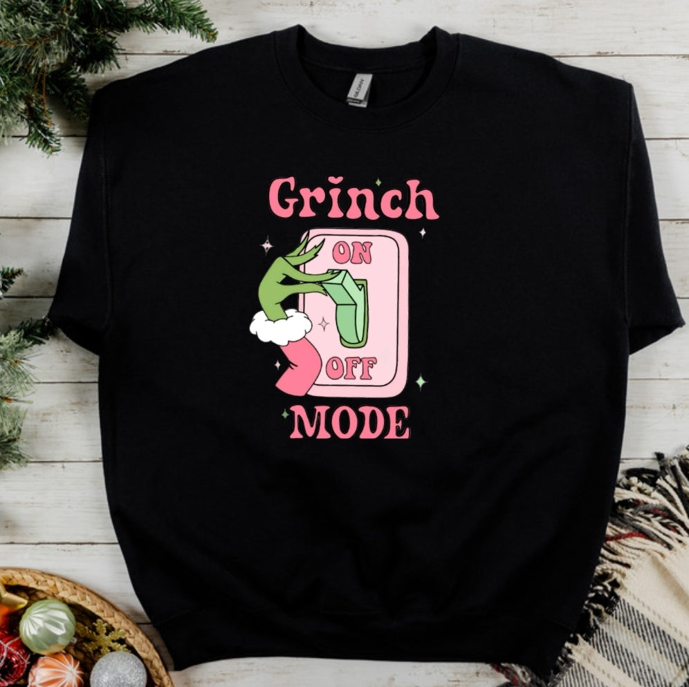 Grinch Mode On Crewneck