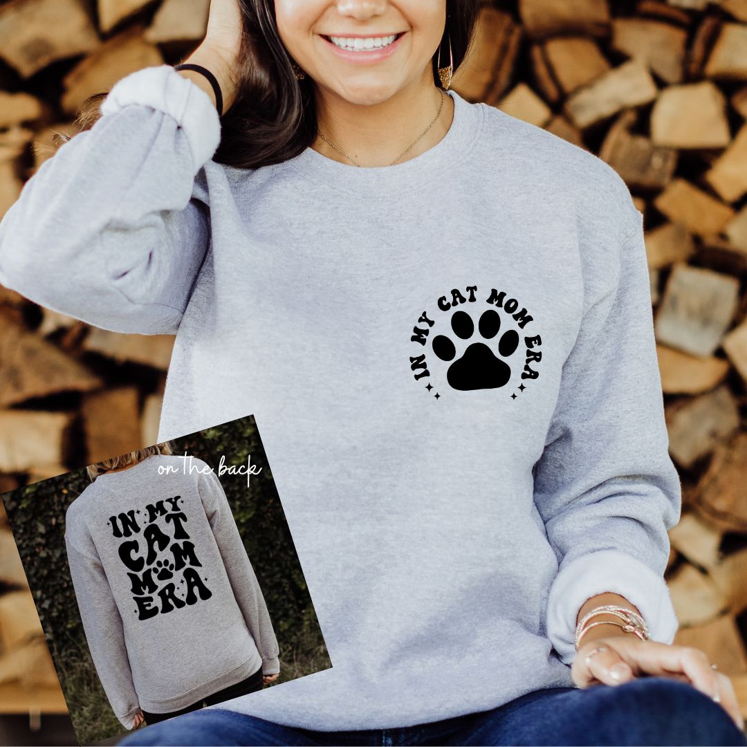 Cat Mom Era Crewneck