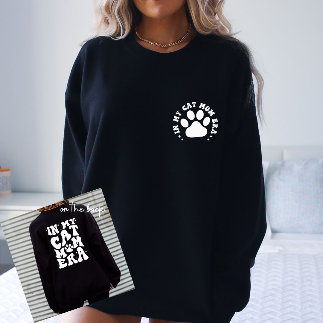 Cat Mom Era Crewneck