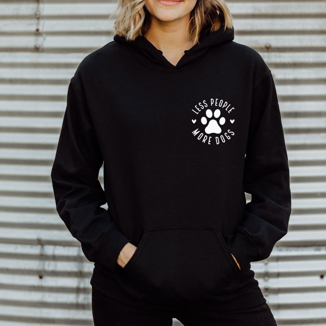 Less People More Dogs Hoodie