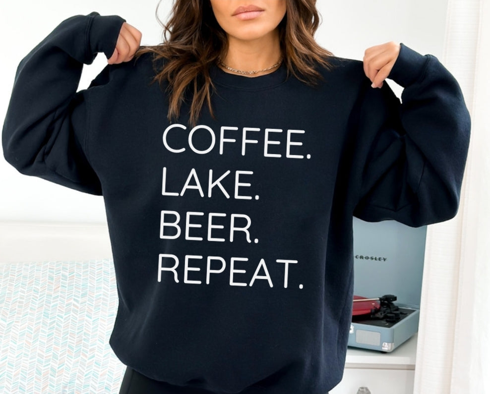 Coffee Lake Beer Repeat Crewneck