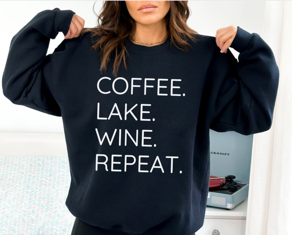 Coffee Lake Wine Repeat Crewneck